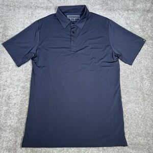Bogeymade Polo Shirt Men's Large Blue Short‎ Sleeve Stretch Golf Performance